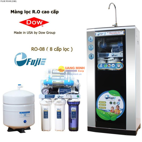 Máy lọc nước tinh khiết RO thông minh FujiE RO-08 (8 cấp lọc-bao gồm tủ cường lực )